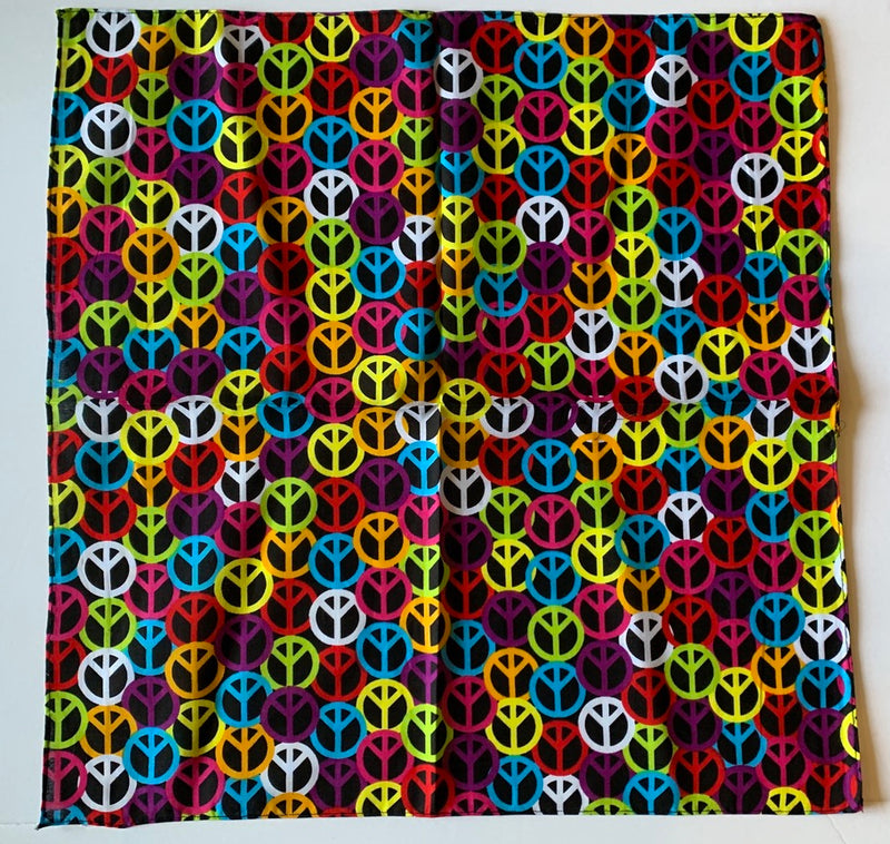 Collection One Of Assorted Fashion Bandana Head Wrap In Various Patterns And Designs 100% Cotton 22"X22"