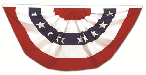 3'x6' Patriotic American Fans USA Bunting 3x6 Feet