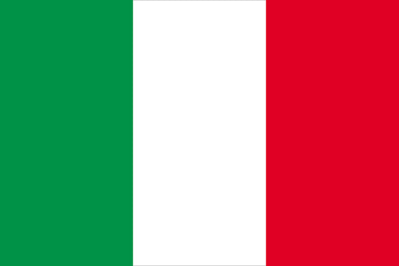 Italy Flag with Grommets 12'X18' Rough Tex® 100D