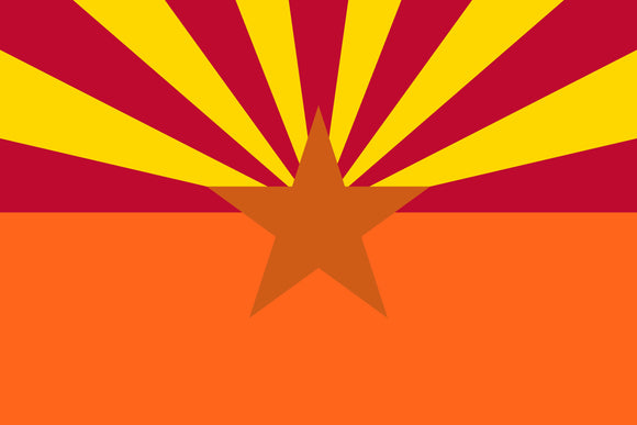 ARIZONA SAFETY ORANGE FLAG 2'X3' Flag - 100D Rough Tex®