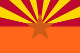 ARIZONA SAFETY ORANGE FLAG 2'X3' Flag - 100D Rough Tex®