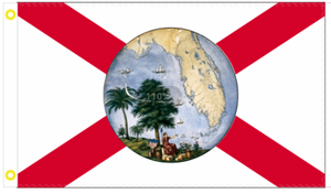 Florida 1861 3'X5' Flag ROUGH TEX® 100D