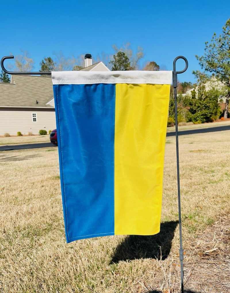Ukraine Garden Flag 12"x18" & Flagpole Set