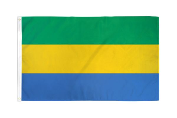 Gabon 3'X5' Country Flag ROUGH TEX® 68D Nylon