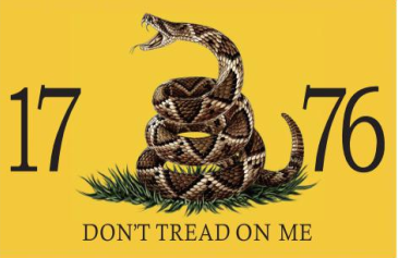 Gadsden Live Rattle Snake 1776 3'X5' Flag ROUGH TEX® 100D