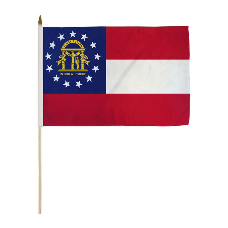 Georgia Stick Flags - 12''x18'' Rough Tex ®68D