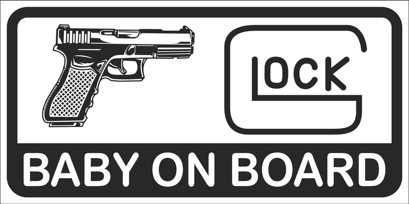 Glock Baby On Board - Bumper Sticker