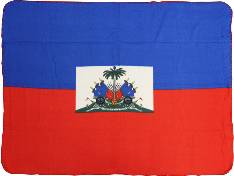 Flag Of Haiti Deluxe Polar Fleece Blanket