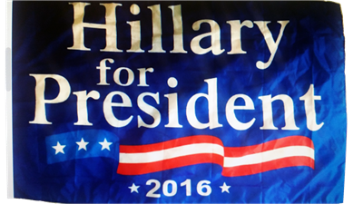 Hillary Clinton for President Official 2016 Flag DuraLite® 3'x5'