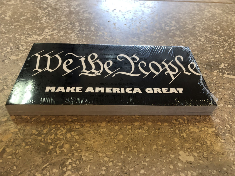 We the People Make America Great Black Bumper Sticker
