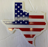 USA Texas Map Bumper Sticker