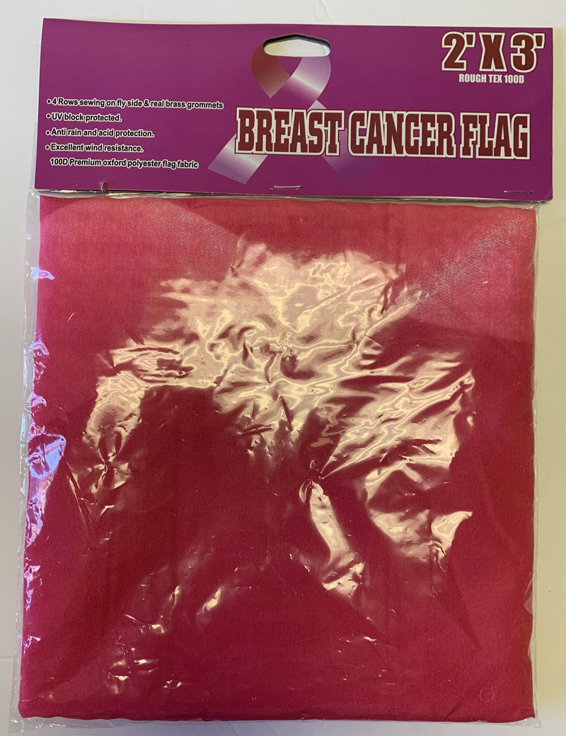 Breast Cancer Pink Ribbon 2'X3' Flag Rough Tex® 100D