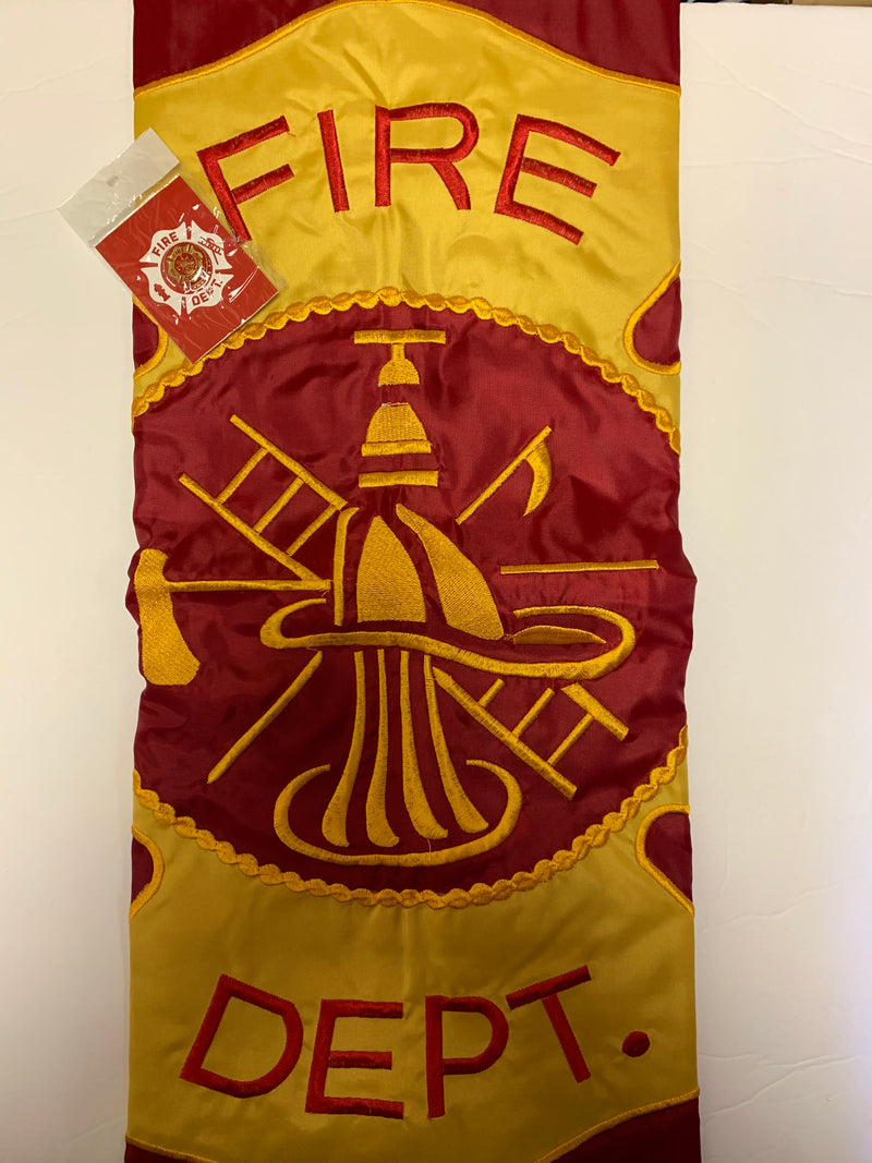 Fire Department Embroidered Double Sided 3'X5' Flag Rough Tex®