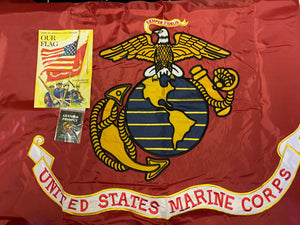 United States Marine Corps Embroidered Double Sided 3'X5' Flag Rough Tex® 150D