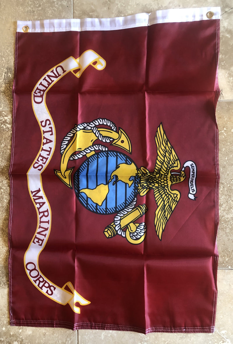 SMC US Marines U.S. Military 2'X3' Feet 100D Flag Rough Tex ® Expertly Printed