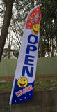 Welcome Open Smiley Flag