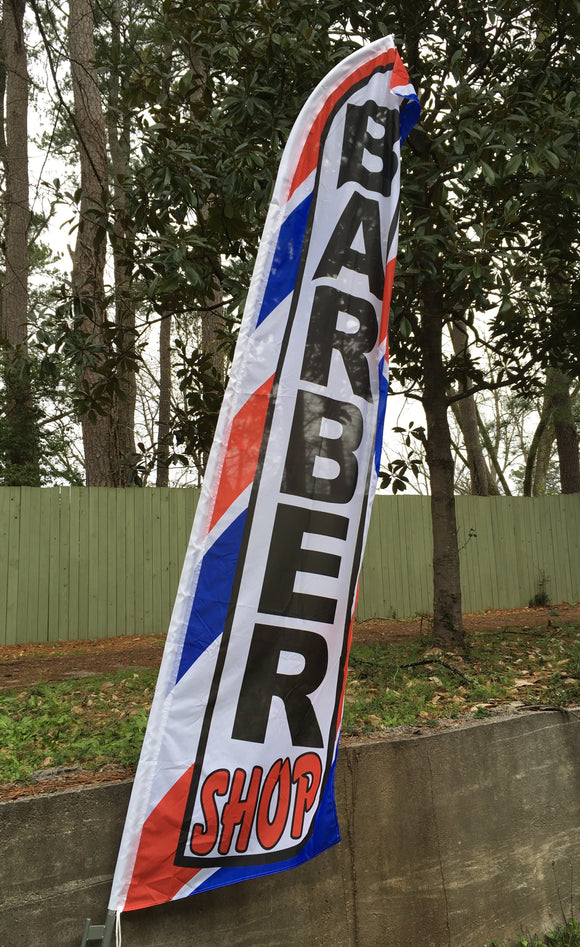 BARBER SHOP SWOOPER FLAG