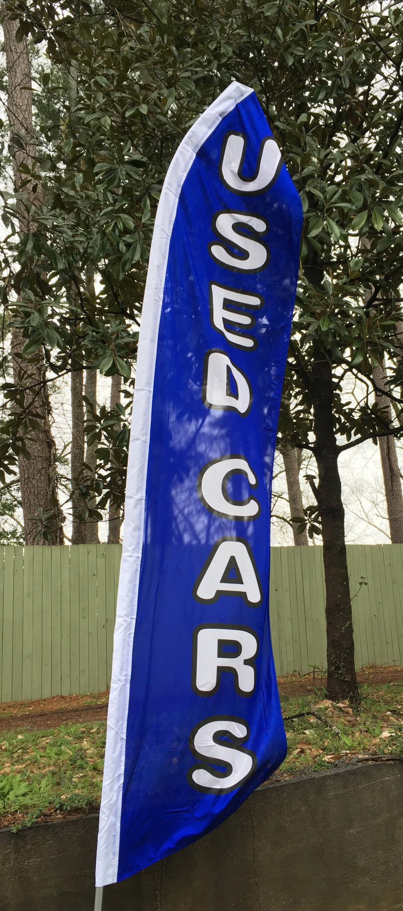 Used Cars Blue Swooper Flag