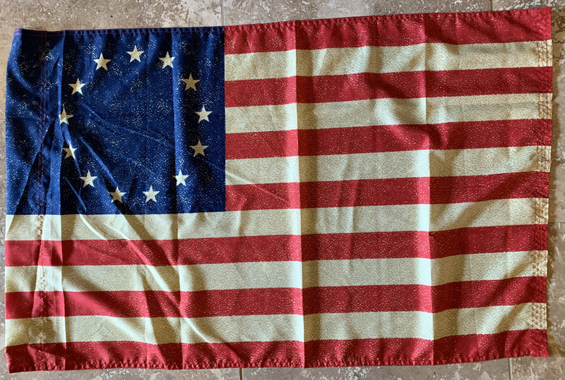 Vintage Betsy Ross Flag With Sleeve 2'X3' - 100D Rough Tex®