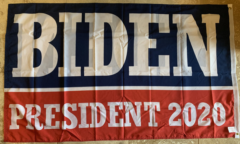 Biden President 2020 Democratic Presidential Blue And Red Double Sided Flag 3'X5' Rough Tex® 100D