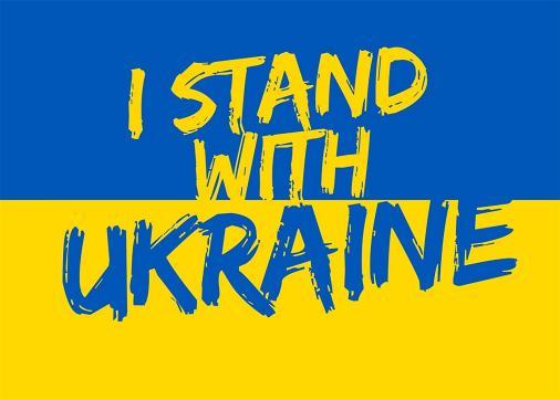 I Stand With Ukraine 3'X5' Flag ROUGH TEX® 100D