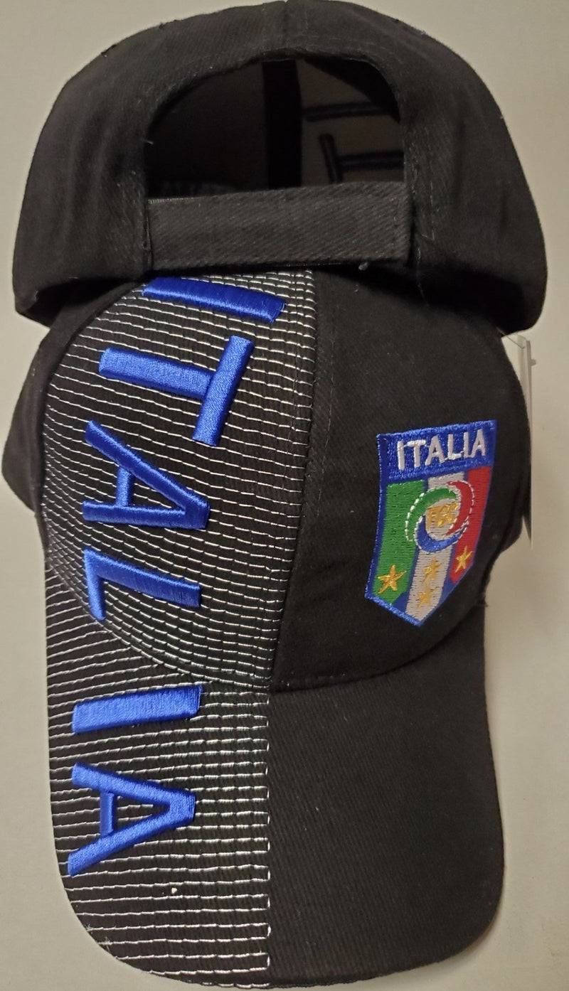Italy Blue 3D Letters Cap