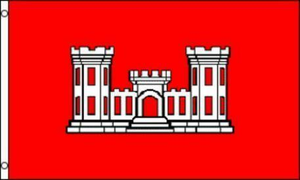 Army Corps Of Engineers 3'X5' Flag Rough Tex® 68D Nylon