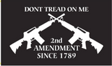 2nd Amendment Since 1789 Don't Tread On Me M4 Black Flag 3'X5' Rough Tex® 68D Nylon