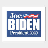 Joe Biden President 2020 Blue 8''X12'' Stick Flag With 22" Stick Rough Tex ®68D Polyester