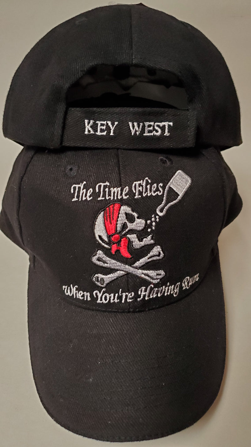 Key West Pirate Time Flies When Your Having Rum - Cap