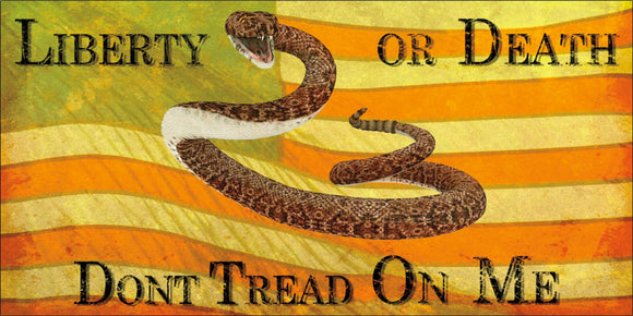 Liberty Or Death Live Snake Gadsden - Bumper Sticker