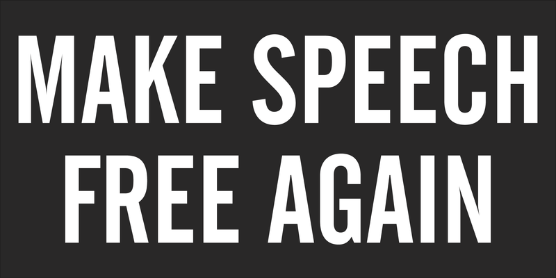 Make Speech Free Again - Bumper Sticker