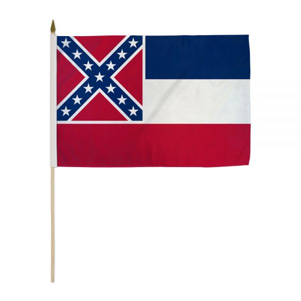 Mississippi Stick Flags - 12''x18'' Rough Tex ®68D