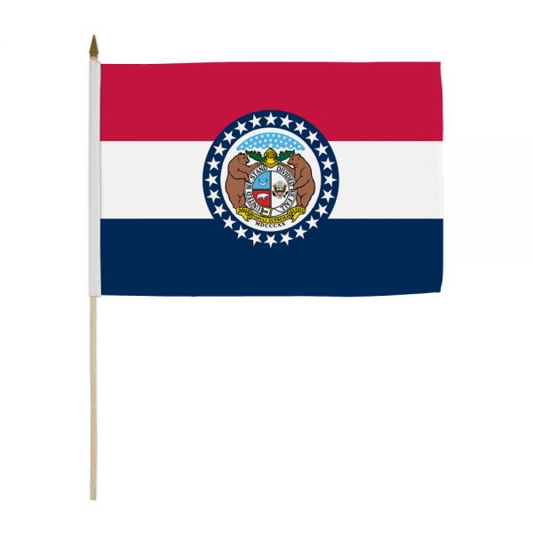 Missouri Stick Flags - 12''x18'' Rough Tex ®68D