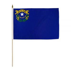 Nevada Stick Flags - 12''x18'' Rough Tex ®68D