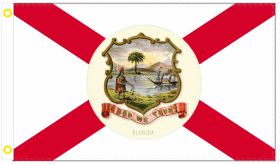 Old Florida In God We Trust 3'X5' Flag ROUGH TEX® 100D