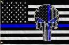 Police Punisher 2'X3' Flag Rough Tex® 100D