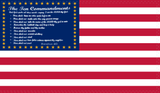 US Ten Commandments 3'X5' Flag ROUGH TEX® 100D