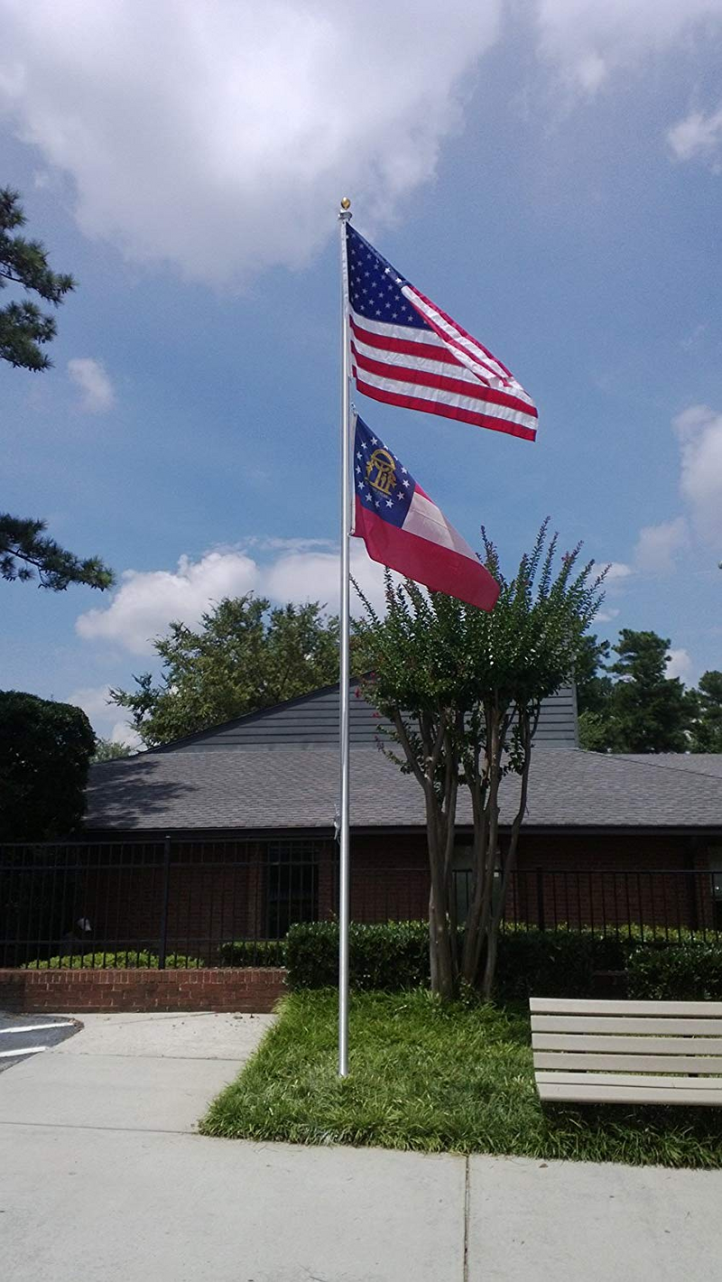 25' SATIN TAPERED FLAG POLE COMMERCIAL (SECTIONAL)