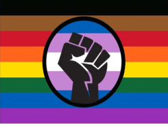 Philly Rainbow BLM Fist 2'x3' Flag ROUGH TEX® 100D