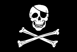 Pirate Patch 12"X18" Car Flag Rough Tex® DBL Sided