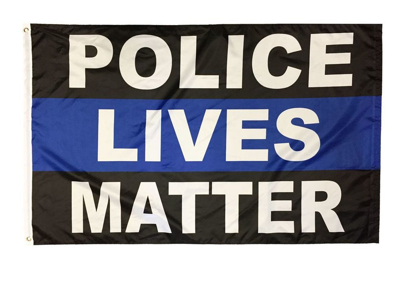Police Lives Matter Flag 4'X6' Rough Tex® 100D