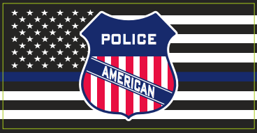 Police American Bumper Sticker