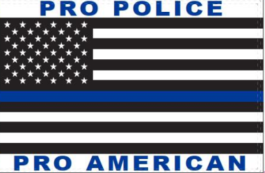 Pro Police Pro American US Memorial 2'x3' Flag ROUGH TEX® 100D