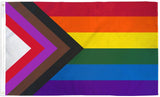 Progressive Rainbow Flag - 3'X5' Rough Tex® 100D