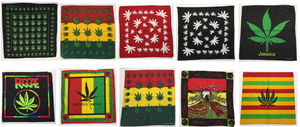 Assorted Weed Themed Bandana Head Wraps 100% Cotton 22"X22"