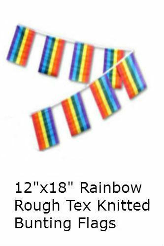 RAINBOW BUNTING 8 FLAGS 12