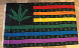 Rainbow Weed Pride 3'x5' 100D Flag Rough Tex ®