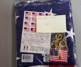 American 5'X8' U.S.A. 2-Ply Flag With Embroidered Stars & Sewn Stripes 100% Rough Tex® 300D