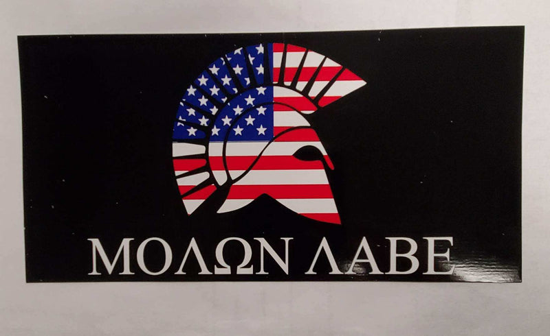 Molon Labe Stars & Stripes Bumper Sticker